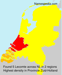 Surname Lecomte in Netherlands