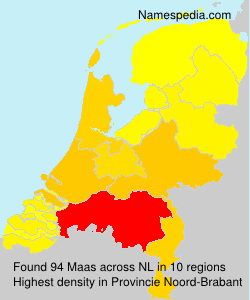 Surname Maas in Netherlands