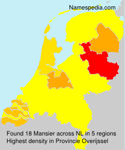 Surname Mansier in Netherlands