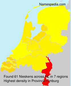 Surname Nieskens in Netherlands