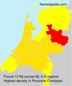 Surname Nij in Netherlands
