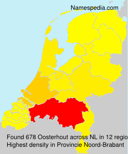 Surname Oosterhout in Netherlands