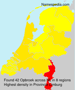 Surname Opbroek in Netherlands