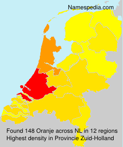 Surname Oranje in Netherlands