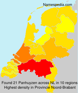 Surname Panhuyzen in Netherlands