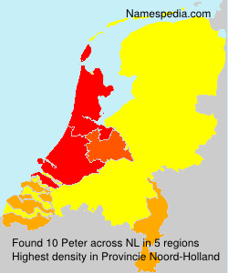 Surname Peter in Netherlands