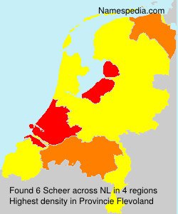 Surname Scheer in Netherlands