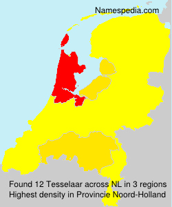 Surname Tesselaar in Netherlands