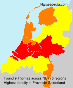 Surname Thomas in Netherlands
