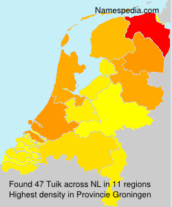 Surname Tuik in Netherlands
