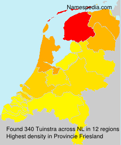 Surname Tuinstra in Netherlands