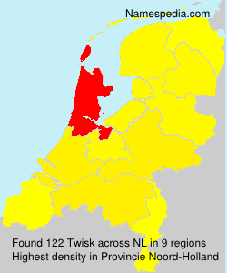 Surname Twisk in Netherlands