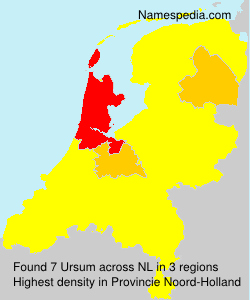Surname Ursum in Netherlands