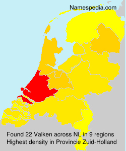 Surname Valken in Netherlands