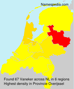 Surname Vaneker in Netherlands
