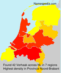 Surname Verhaak in Netherlands