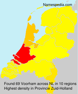 Surname Voorham in Netherlands