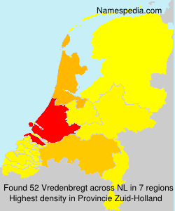Surname Vredenbregt in Netherlands