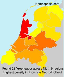 Surname Vreenegoor in Netherlands