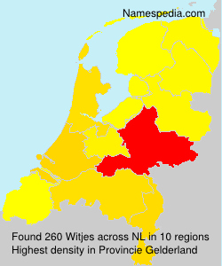Surname Witjes in Netherlands