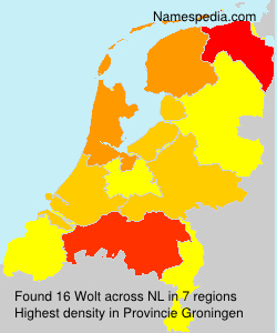 Surname Wolt in Netherlands