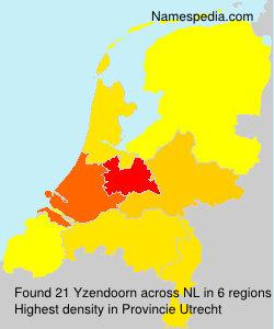 Surname Yzendoorn in Netherlands