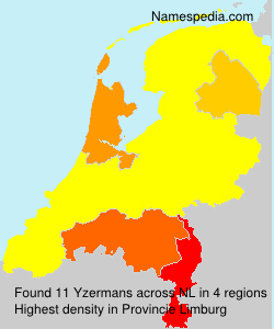Surname Yzermans in Netherlands