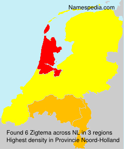 Surname Zigtema in Netherlands