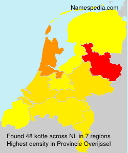 Surname kotte in Netherlands