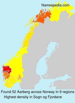 Surname Aarberg in Norway