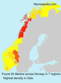 Surname Abreha in Norway