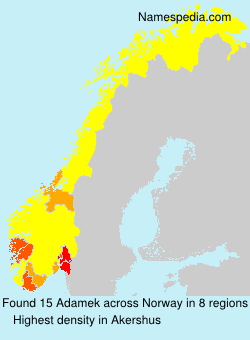 Surname Adamek in Norway