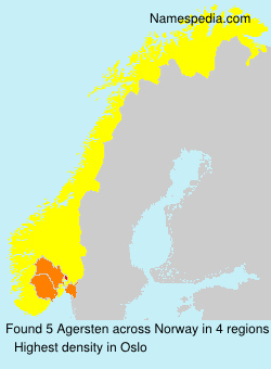 Surname Agersten in Norway