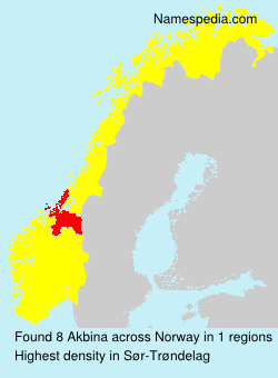 Surname Akbina in Norway