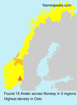 Surname Ander in Norway