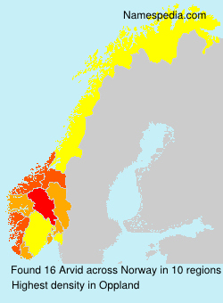 Surname Arvid in Norway