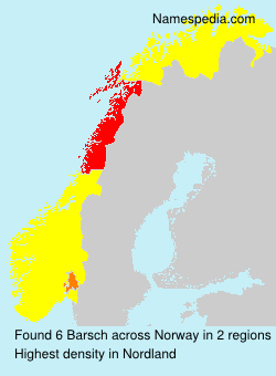 Surname Barsch in Norway
