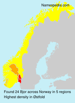 Surname Bjor in Norway