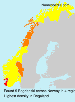 Surname Bogdanski in Norway