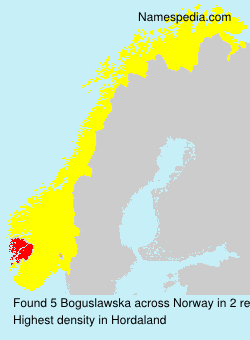 Surname Boguslawska in Norway