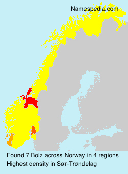Surname Bolz in Norway