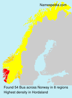 Surname Bua in Norway