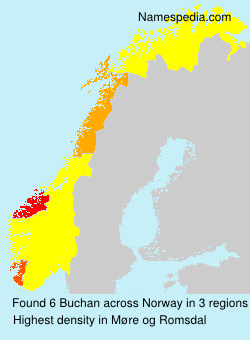 Surname Buchan in Norway