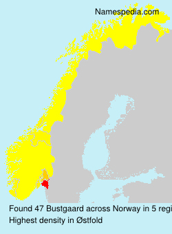 Surname Bustgaard in Norway