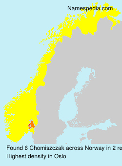 Surname Chomiszczak in Norway