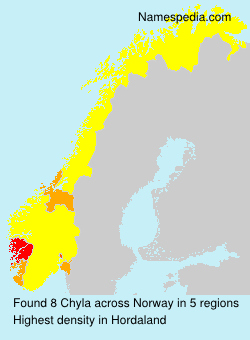 Surname Chyla in Norway