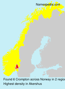 Surname Crompton in Norway