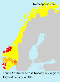 Surname Czech in Norway