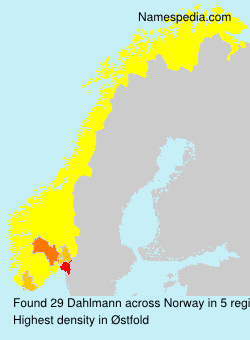 Surname Dahlmann in Norway