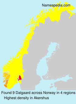 Surname Dalgaard in Norway
